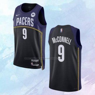 Camiseta Indiana Pacers T.J. McConnell NO 9 Ciudad 2022-23 Azul