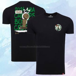 Camiseta Manga Corta Boston Celtics 2024 NBA Finals Champions Negro