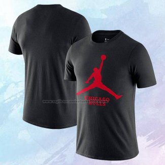 Camiseta Manga Corta Chicago Bulls Essential Jumpman Negro