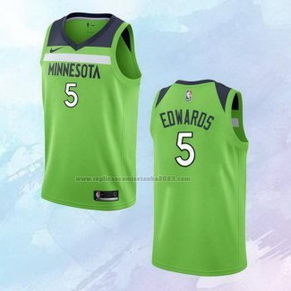 Camiseta Minnesota Timberwolves Anthony Edwards NO 5 Statement Verde