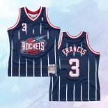 Camiseta Houston Rockets Steve Francis NO 3 Mitchell & Ness 1999-00 Azul