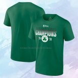 Camiseta Manga Corta Boston Celtics 2024 NBA Finals Champions Blocked Shot Verde