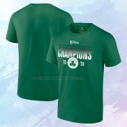 Camiseta Manga Corta Boston Celtics 2024 NBA Finals Champions Blocked Shot Verde