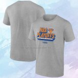 Camiseta Manga Corta New York Knicks 2024 NBA Playoffs Gris
