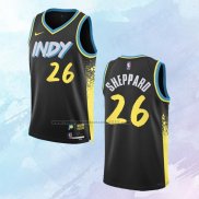 Camiseta Indiana Pacers Ben Sheppard NO 26 Ciudad 2023-24 Negro