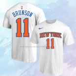 Camiseta Manga Corta New York Knicks Jalen Brunson Blanco
