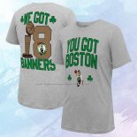 Camiseta Manga Corta Boston Celtics 18-Time NBA Finals Champions We Got 18 Banners Gris