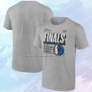 Camiseta Manga Corta Dallas Mavericks 2024 Western Conference Champions Gris