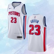 NO 23 Blake Griffin Camiseta Detroit Pistons Association Blanco