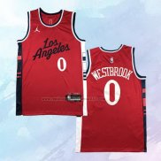 Camiseta Los Angeles Clippers Russell Westbrook NO 0 Statement 2024-25 Rojo