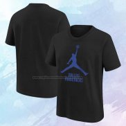 Camiseta Manga Corta Dallas Mavericks Essential Jumpman Negro