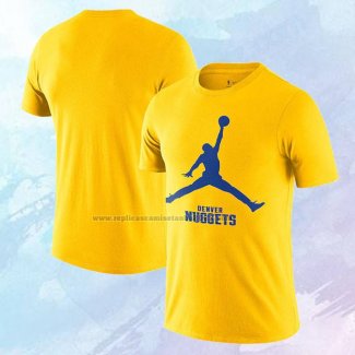 Camiseta Manga Corta Denver Nuggets Essential Jumpman Amarillo