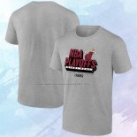 Camiseta Manga Corta Miami Heat 2024 NBA Playoffs Gris