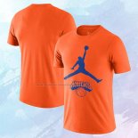 Camiseta Manga Corta New York Knicks Essential Jumpman Naranja