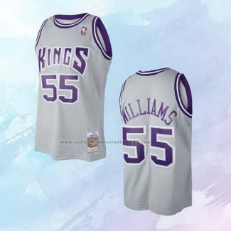 Camiseta Sacramento Kings Jason Williams NO 55 Mitchell & Ness 2000-01 Gris