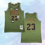 Camiseta Chicago Bulls Michael Jordan NO 23 Mitchell & Ness 1997-98 Verde