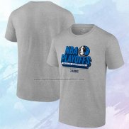 Camiseta Manga Corta Dallas Mavericks 2024 NBA Playoffs Gris