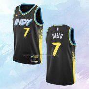 Camiseta Indiana Pacers Buddy Hield. NO 7 Ciudad 2023-24 Negro