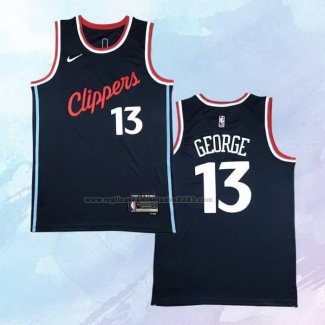 Camiseta Los Angeles Clippers Paul George NO 13 Icon 2024-25 Azul