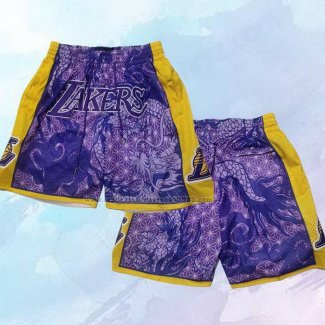 Pantalone Los Angeles Lakers Asian Heritage Just Don Violeta