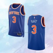 Camiseta New York Knicks Josh Hart NO 3 Icon Azul