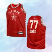 Camiseta Nino All Star 2024 Dallas Mavericks Luka Doncic NO 77 Rojo