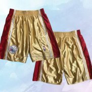 Pantalone Philadelphia 76ers Mitchell & Ness Oro