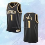 Camiseta Charlotte Hornets LaMelo Ball NO 1 Select Series Oro Negro