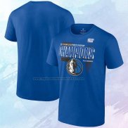 Camiseta Manga Corta Dallas Mavericks 2024 Southwest Division Champions Azul