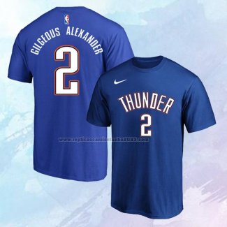 Camiseta Manga Corta Oklahoma City Thunder Shai Gilgeous-Alexander Azul