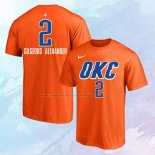 Camiseta Manga Corta Oklahoma City Thunder Shai Gilgeous-Alexander Naranja