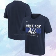 Camiseta Manga Corta Dallas Mavericks 2024 NBA Playoffs Mantra Azul