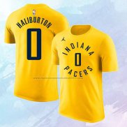 Camiseta Manga Corta Indiana Pacers Tyrese Haliburton Oro