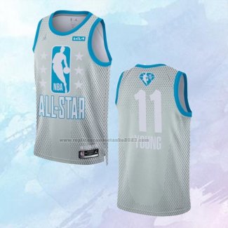 NO 11 Trae Young Camiseta Atlanta Hawks All Star 2022 Gris