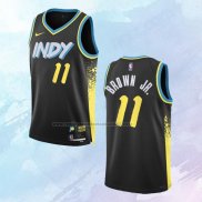 Camiseta Indiana Pacers Bruce Brown JR. NO 11 Ciudad 2023-24 Negro