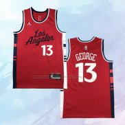 Camiseta Los Angeles Clippers Paul George NO 13 Statement 2024-25 Rojo