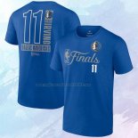 Camiseta Manga Corta Dallas Mavericks Kyrie Irving 2024 NBA Finals Inbound Pass Azul