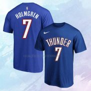 Camiseta Manga Corta Oklahoma City Thunder Chet Holmgren Azul