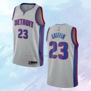 NO 23 Blake Griffin Camiseta Detroit Pistons Statement Gris