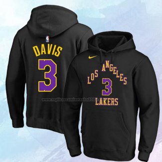 Sudaderas con Capucha Los Angeles Lakers Anthony Davis Ciudad 2023-24 Negro