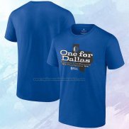 Camiseta Manga Corta Dallas Mavericks 2024 Western Conference Champions Layup Drill Azul