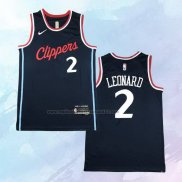 Camiseta Los Angeles Clippers Kawhi Leonard NO 2 Icon 2024-25 Azul