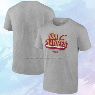 Camiseta Manga Corta Cleveland Cavaliers 2024 NBA Playoffs Gris