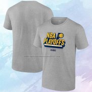 Camiseta Manga Corta Indiana Pacers 2024 NBA Playoffs Gris