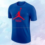 Camiseta Manga Corta Philadelphia 76ers Essential Jumpman Azul