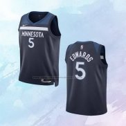 Camiseta Nino Minnesota Timberwolves Anthony Edwards NO 5 Icon Azul