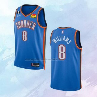 Camiseta Oklahoma City Thunder Jalen Williams NO 8 Icon Azul