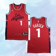 Camiseta Los Angeles Clippers James Harden NO 2 Statement 2024-25 Rojo