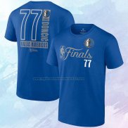 Camiseta Manga Corta Dallas Mavericks Luka Doncic 2024 NBA Finals Inbound Pass Azul