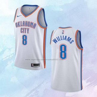 Camiseta Oklahoma City Thunder Jalen Williams NO 8 Association Blanco